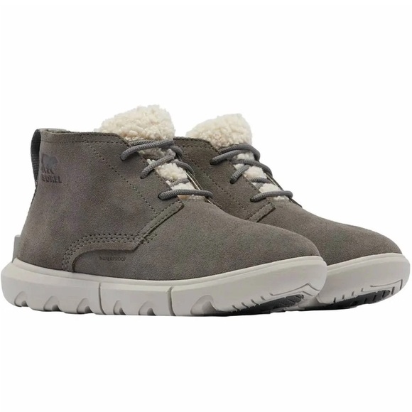 Sorel - Women's Explore 2 Drift Boots Sz 8.5 Grey Suede Waterproof NEW - Picture 1 of 10